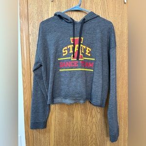 Iowa State Dance Team cropped hoodie